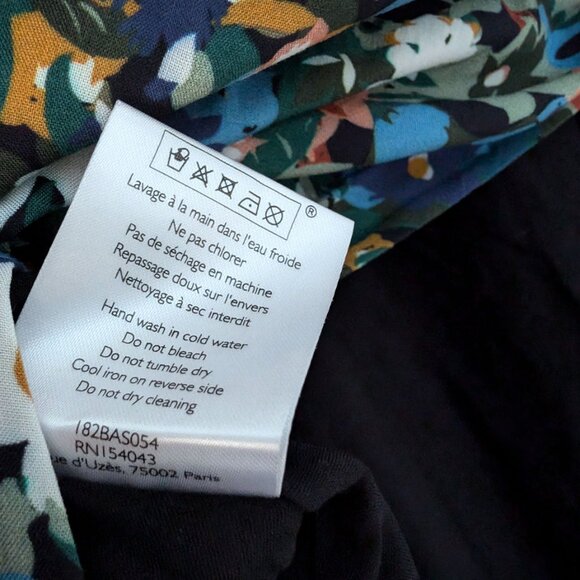 Sezane Floral A-Line Skirt - Multicolor - Picture 8 of 9